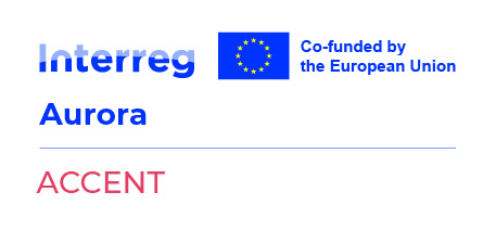 Interreg Aurora ACCENT -projektin logo.