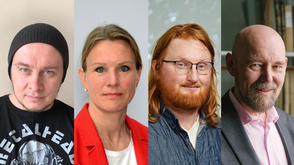 Mikko Tuomi, Hilppa Gregow, Aku Venhola, Esko Valtaoja.