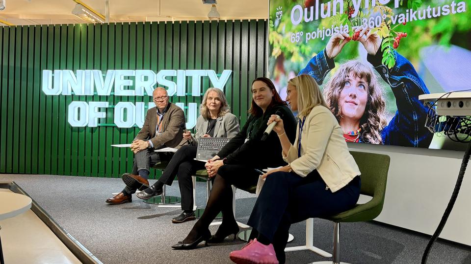 Petteri Alahuhta, Katariina Holma, Emma Pirilä ja Liisa Suvikumpu