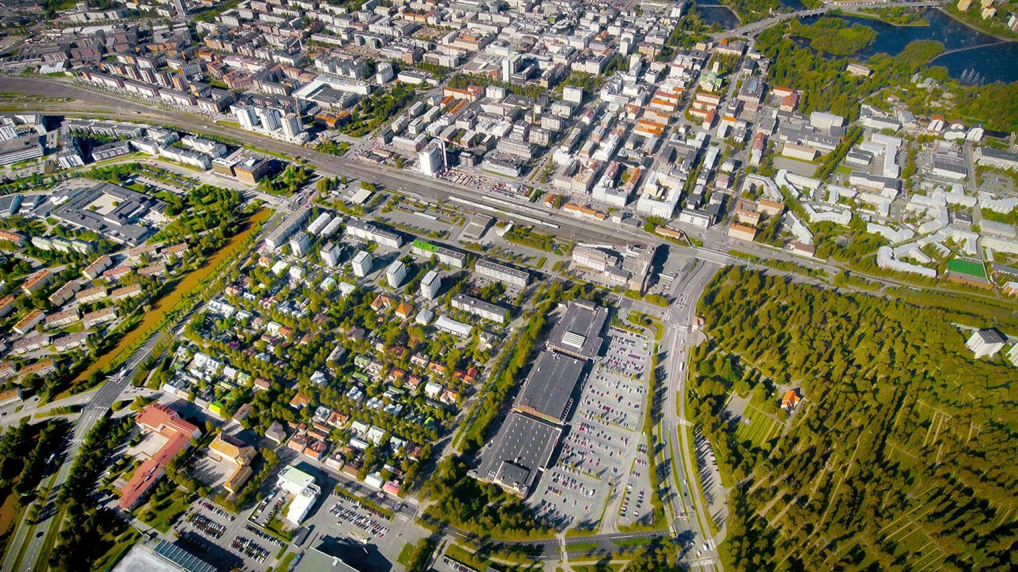 Ilmakuva Oulun Raksilasta