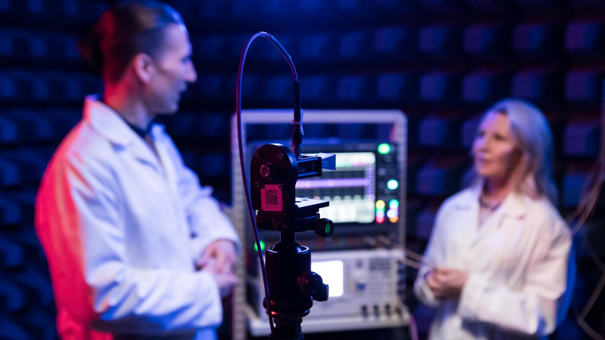 Researchers in the lab
