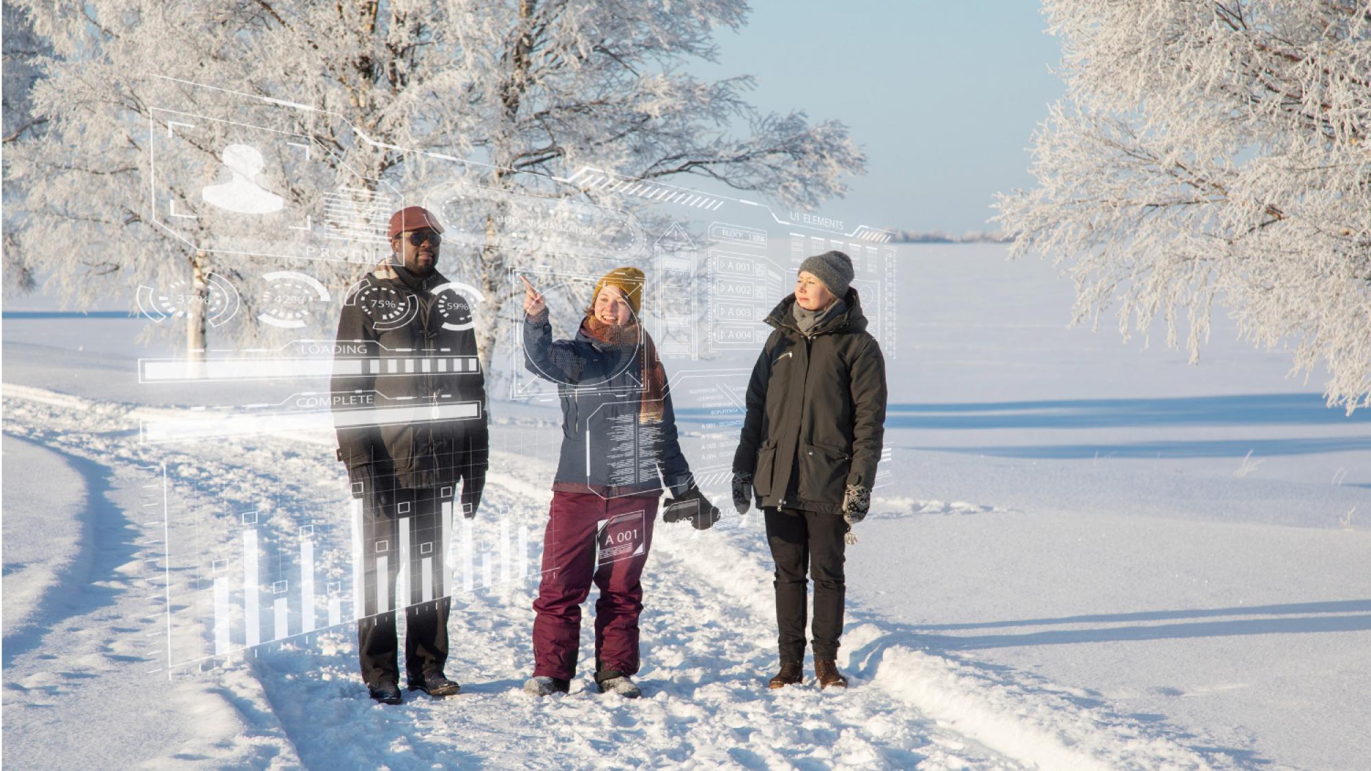 Researchers and new technology in Nallikari