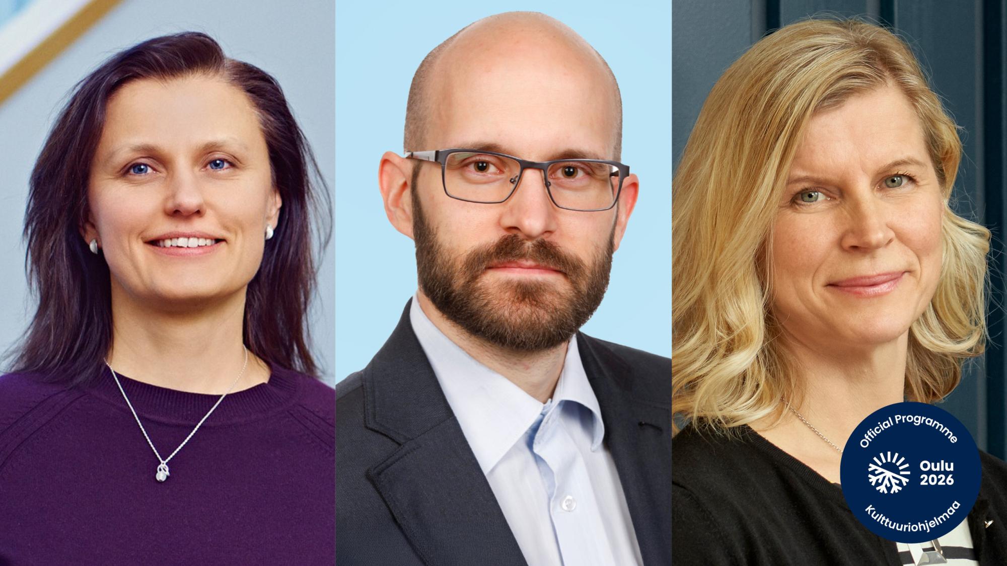 Kuvassa kolme tutkijaa Renata Prunskaite-Hyyryläinen, Petr Stepanek ja Anne Keränen. 