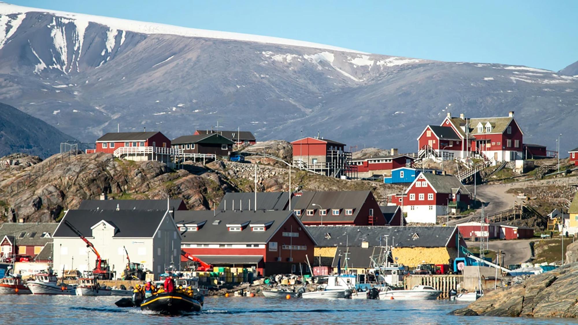 scenery from a village in Greenland
