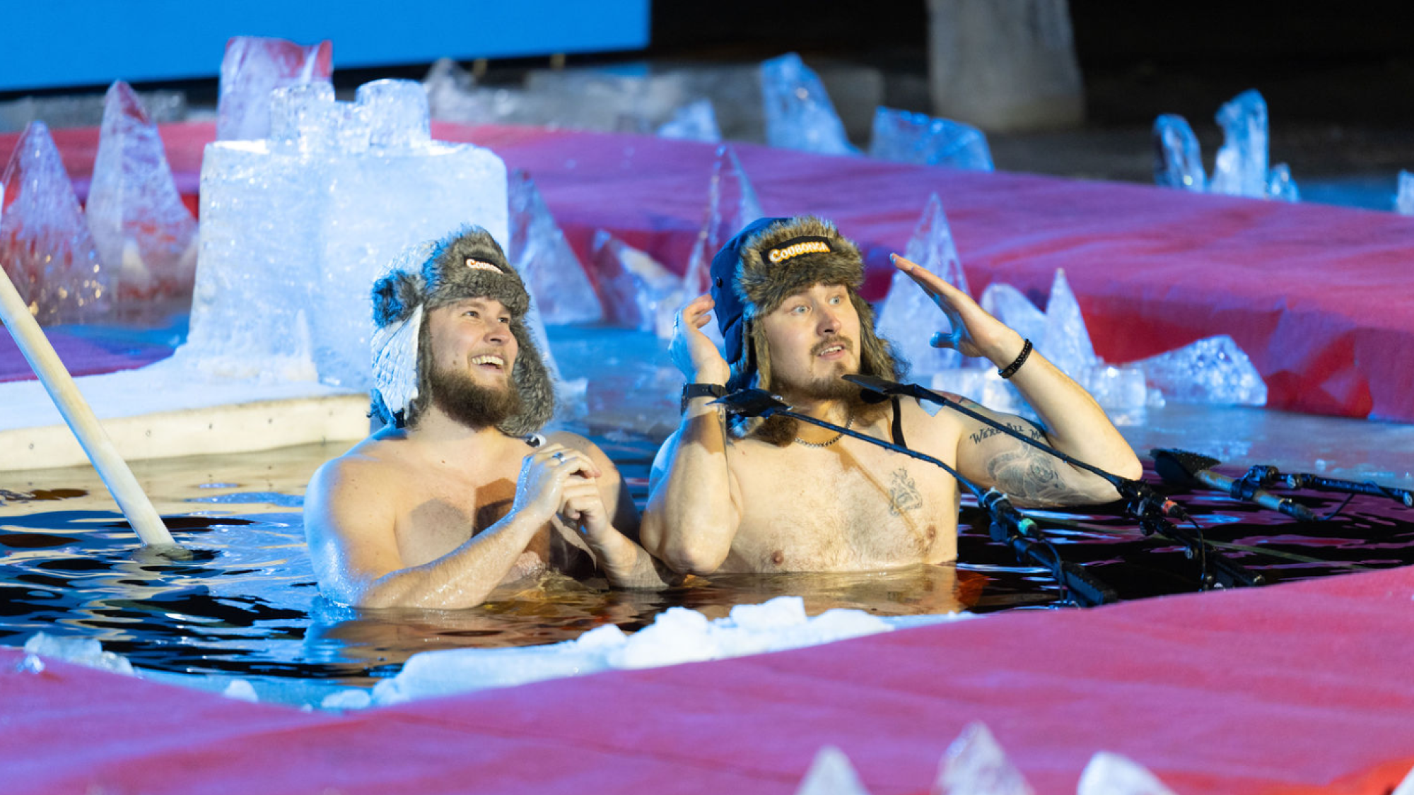 Polar Bear Pitching 2025. Coubonga-team from the ice hole.