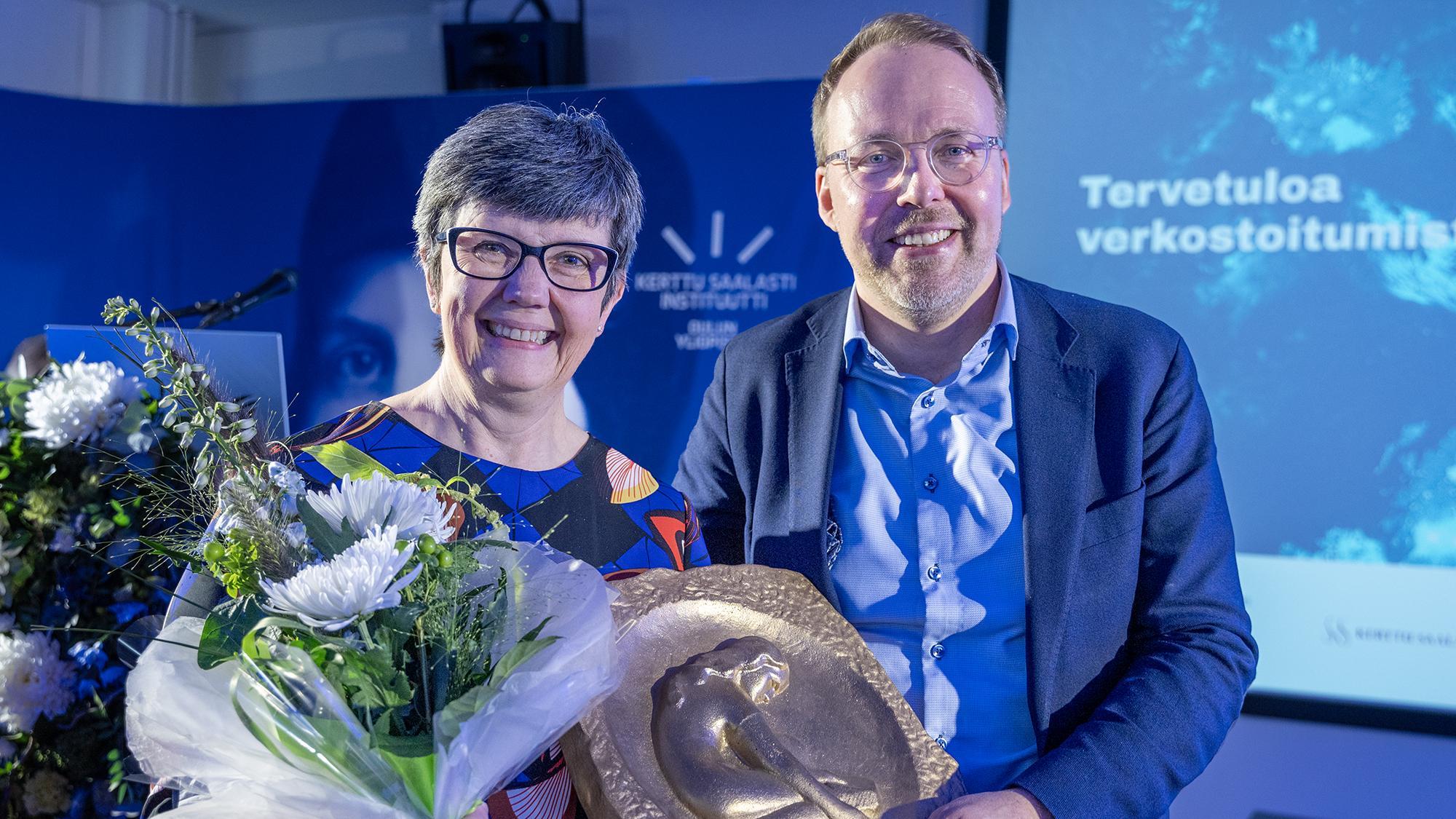 Felicity Kelliher and Matti Muhos