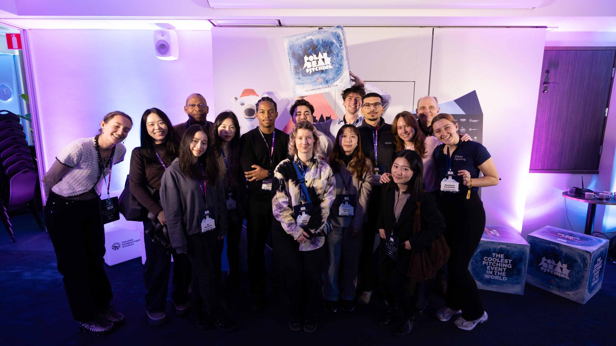 Group photo at the Polar Bear Pitching event.