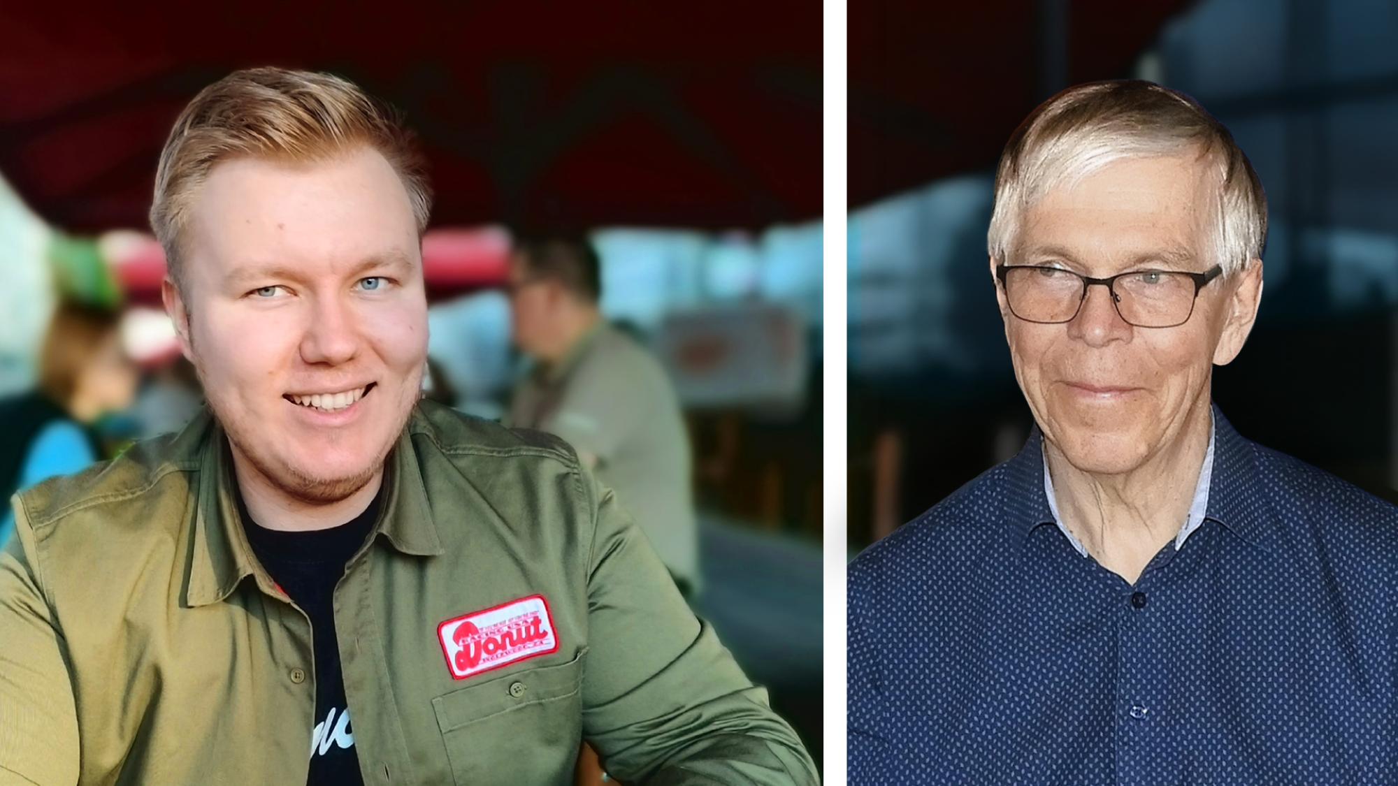Kuvassa vasemmalla Kimmo Kärkkäinen ja oikealla Yrjö Perkkiö