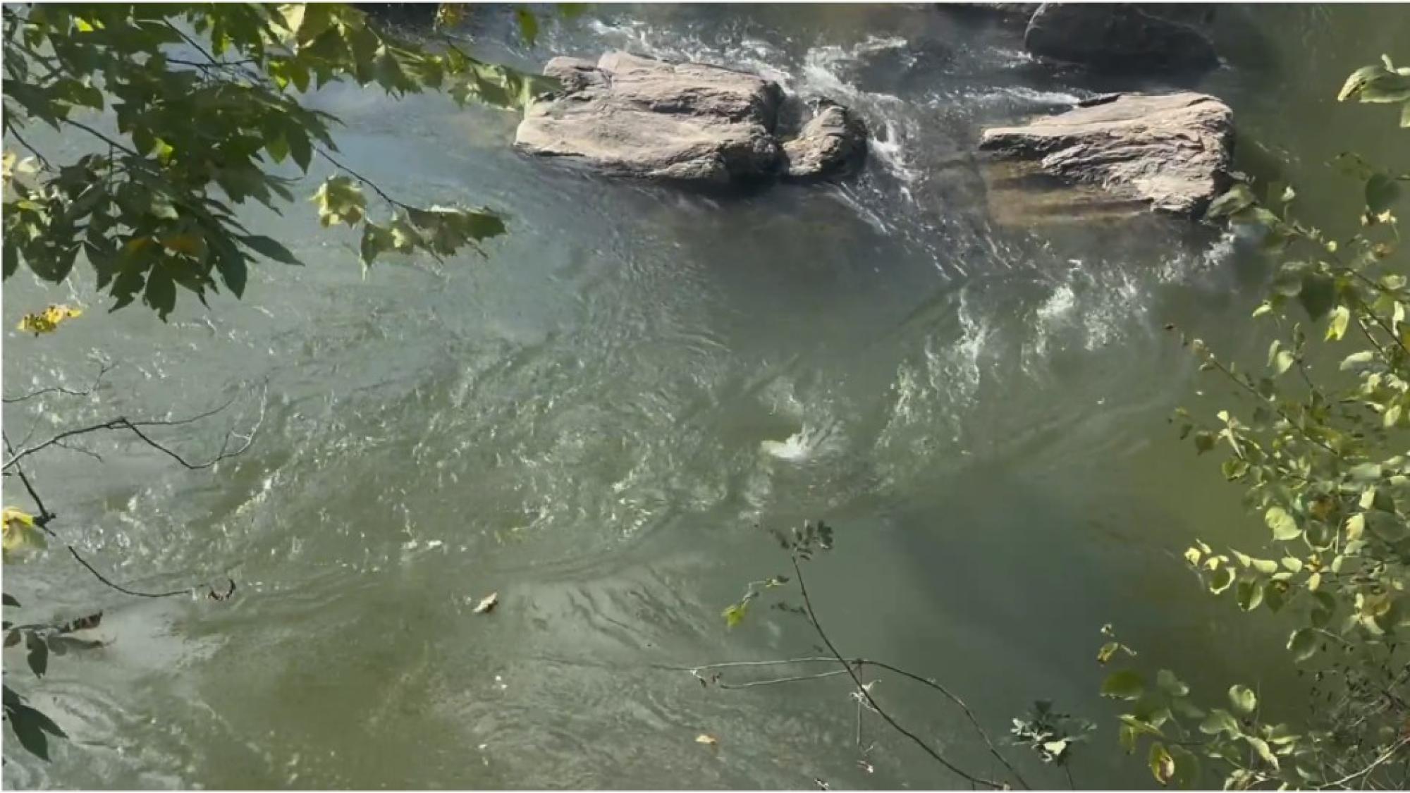 Waves in a river’s current