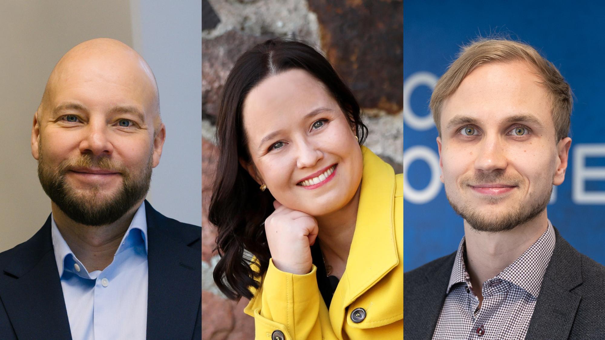 Tuomas Lohi, Joanna Kaski, Juha-Antti Rankinen.