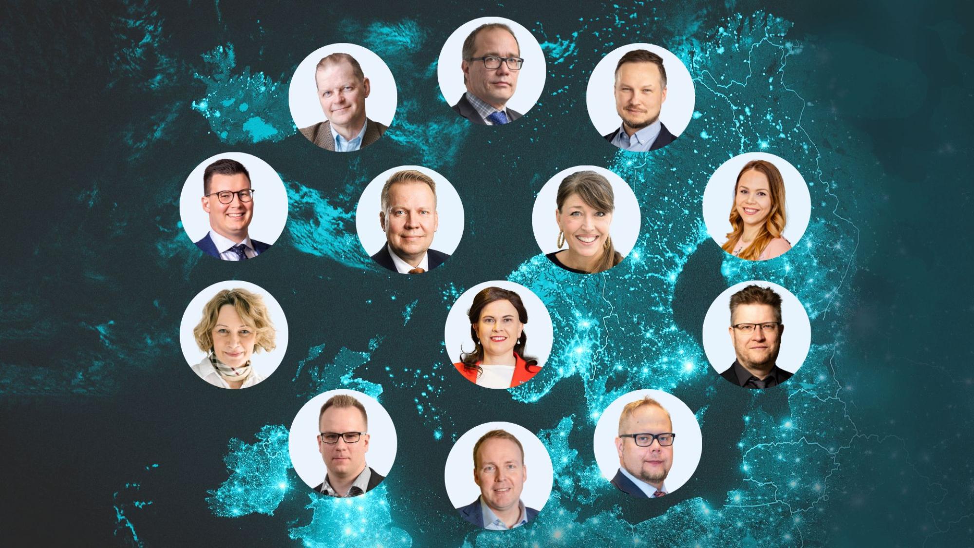 KS-seminaarin puhujia esittelevä kuvitus