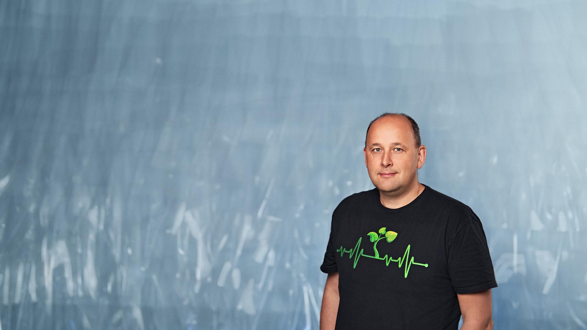 Mykyta Peregrym, a project researcher at the Ecology and Genetics Research Unit