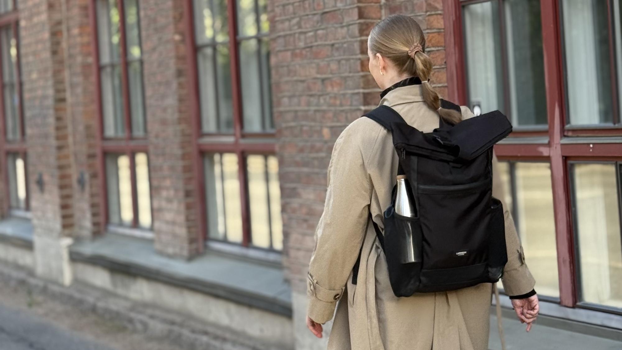 Woman walking on a street