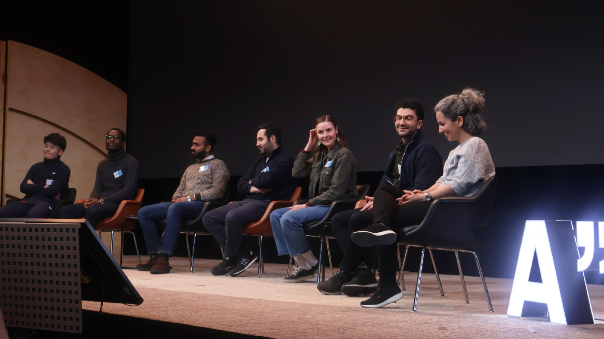 Doctoral Researchers at the elevator pitch session.