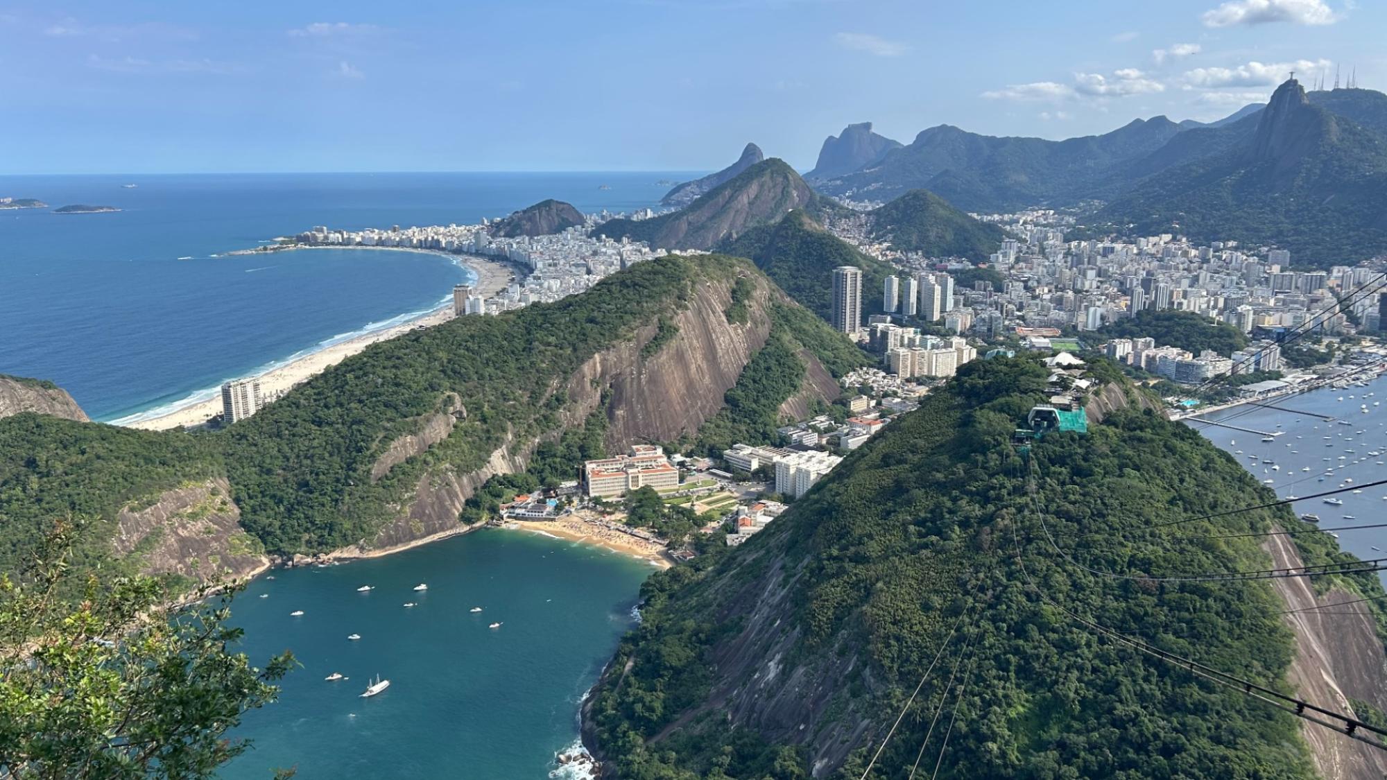 Rio de Janeiro seen from air.