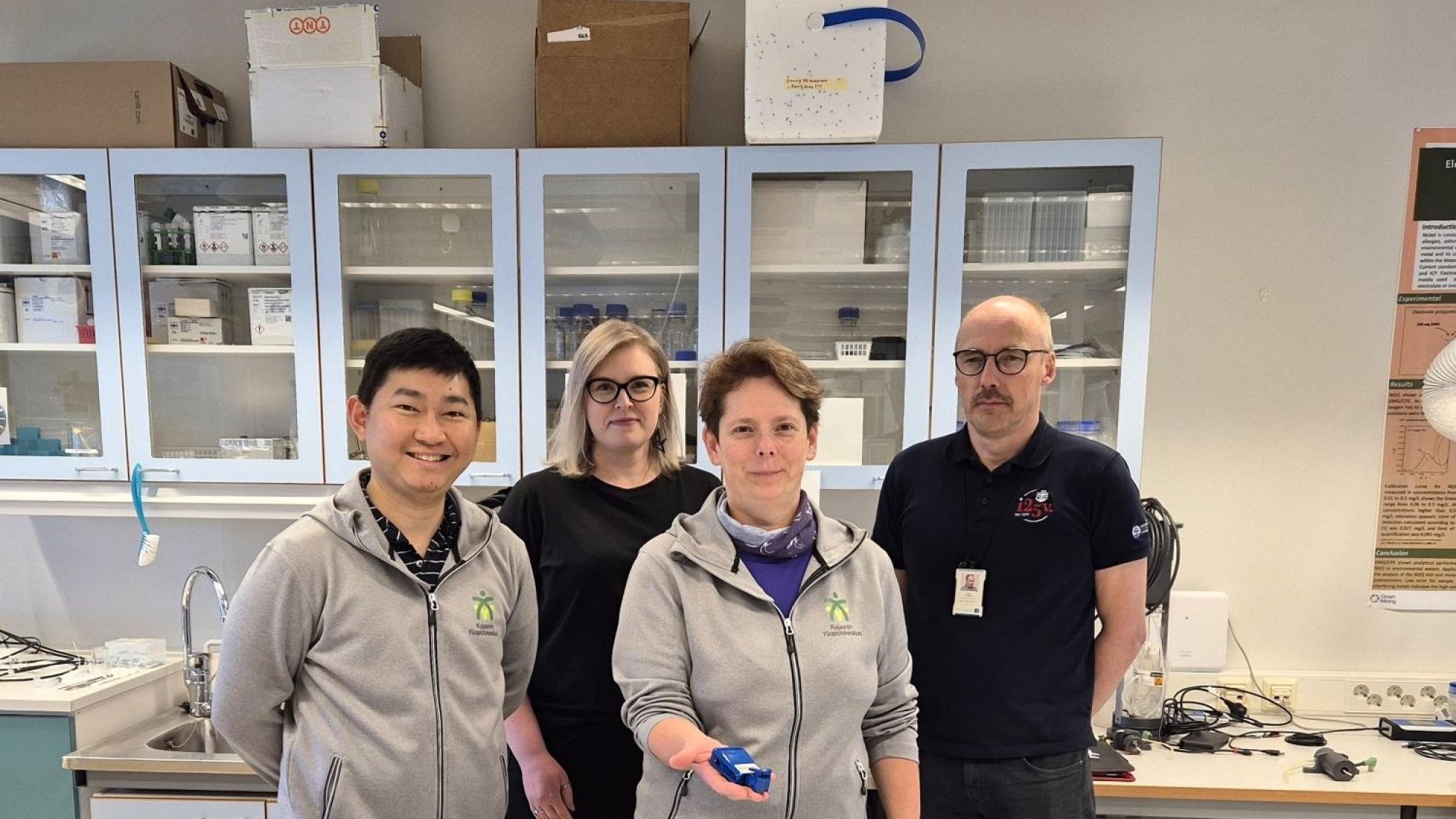 ACRA research team: Jay Oña (left), Maarit Hattuniemi, Adriana Ferancova and Veijo Sutinen.